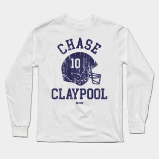 Chase Claypool Chicago Helmet Font Long Sleeve T-Shirt